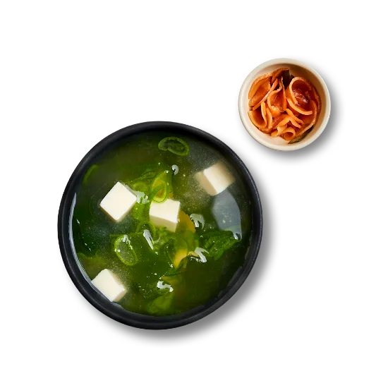 Miso Soup + Asian Pickles (vg)