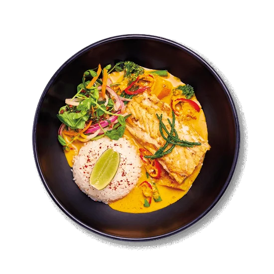 Succulent Hoki Coconut Kare