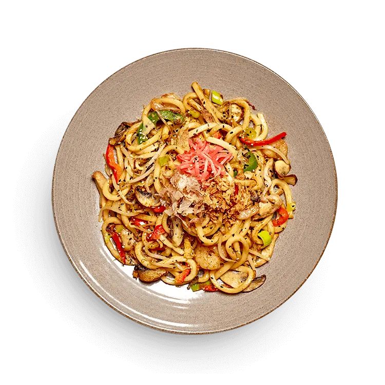 Chicken + Prawn Yaki Udon