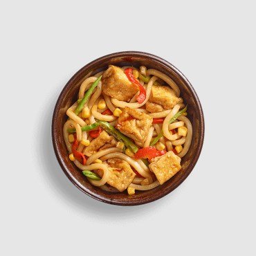 Yasai Yaki Soba with Udon