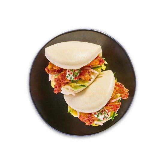 Korean Fried Chicken Bao Buns