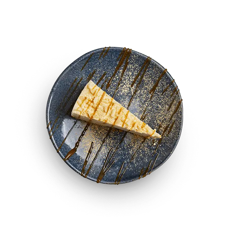 White Chocolate + Ginger Cheesecake